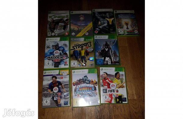 Xbox 360 játék 10 darab eladó