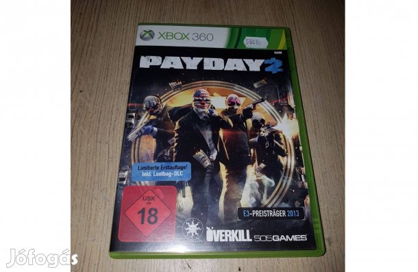 Xbox 360 payday 2 játék eladó