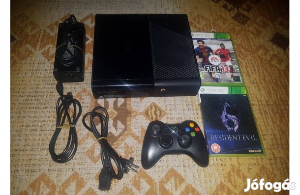 Xbox 360 slim e 250gb 2-darab játékkal eladó