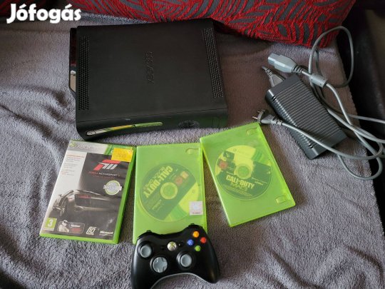 Xbox 360 szett (120Gb / 1kar/ 3játék)
