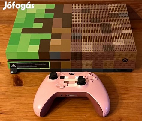 Xbox One S 1TB Minecraft Edition - Számlával, 1 év garanciával