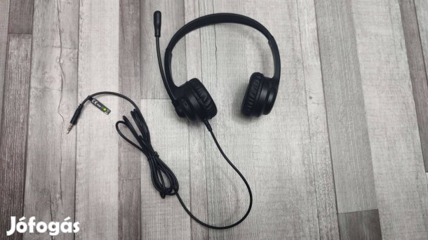 Xbox One/S/X - Series S/X : Stereo Headset Fekete Jack Csatlakozós