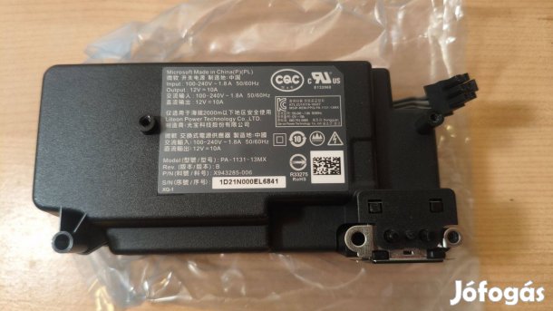 Xbox One S új tápegység, adapter eladó olcsón