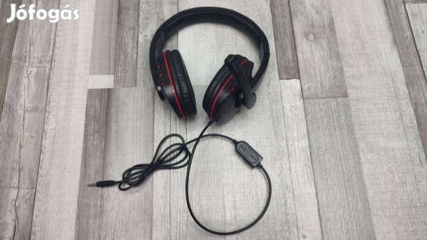 Xbox One / S / X - Series S / X - PC : Stereo Headset Fekete-Piros Jac