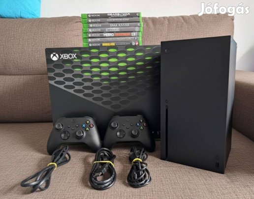 Xbox Series X + 2 kontroller + játékok