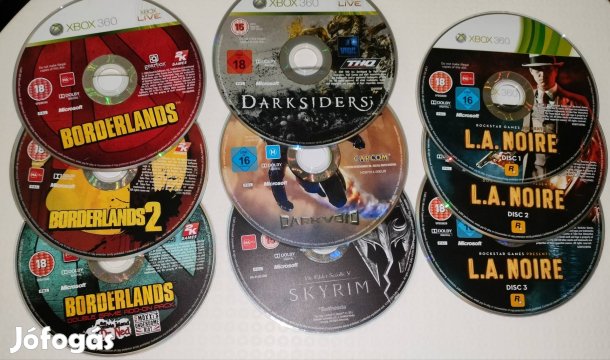Xbox játékok egyben , eredeti , 19 db 8999 ft