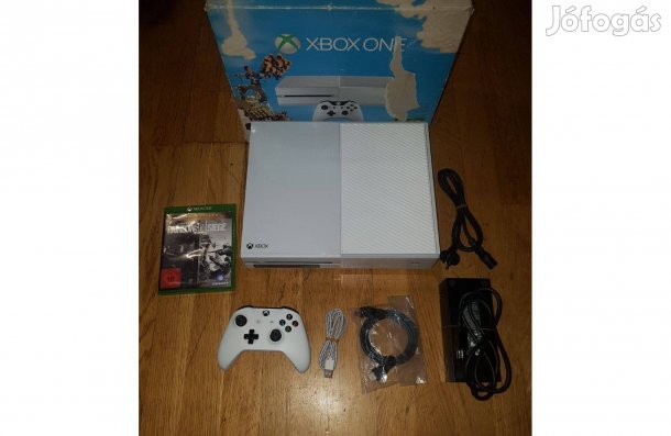 Xbox one fat 500gb fehér 1 db játékkal eladó