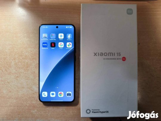Xiaomi 15 5G 12+4/256GB Dual Újszerű Fekete Gari !