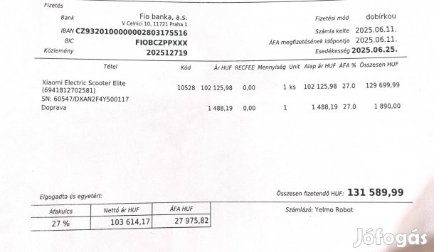 Xiaomi 5 elite roller, Garanciális!