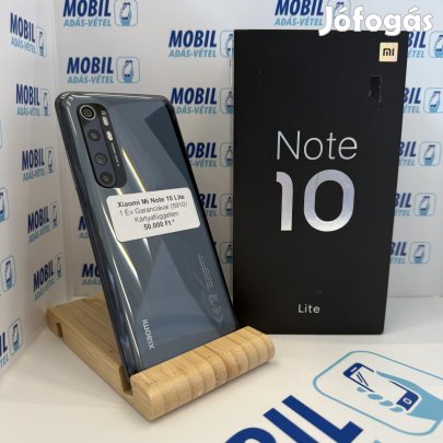 Xiaomi Mi Note 10 Lite Kártyafüggetlen 128 GB, 12 hó garancia