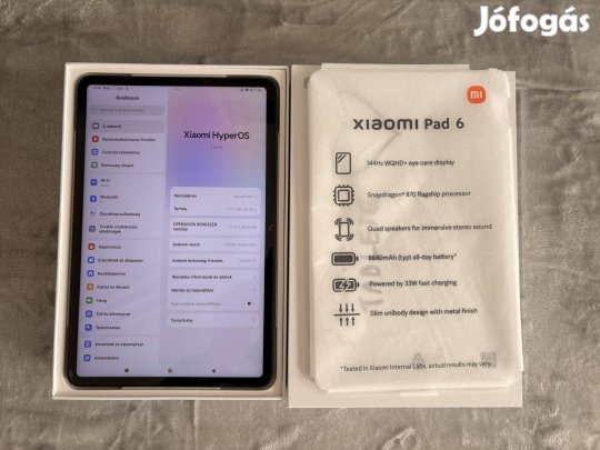 Xiaomi Pad 6 11.0 Wi-Fi 128GB, 6GB RAM - (Szürke)