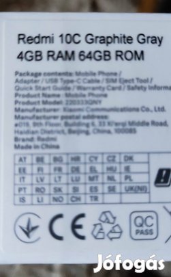 Xiaomi Redmi 10C újszerű mobilltelefon