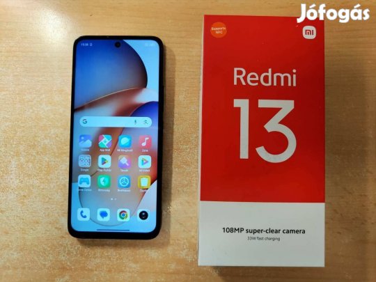Xiaomi Redmi 13 6/128GB Dual Független Újszerű Fekete Gari !