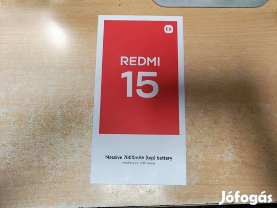 Xiaomi Redmi 15 6/128GB Dual Független Új 3 év Garanciával !