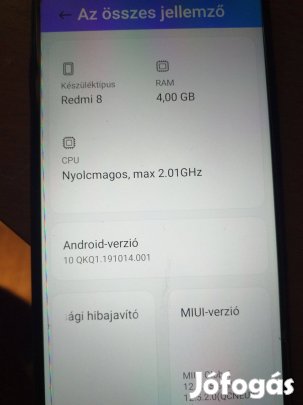 Xiaomi Redmi 8 kártyafüggetlen, Dual SIM-es okostelefon eladó