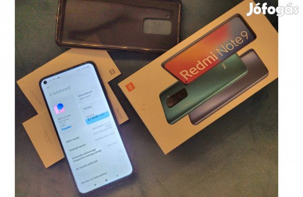 Xiaomi Redmi Note 9 mobiltelefon, Dual SIM, 12GB, 4G, kártyafüggetlen