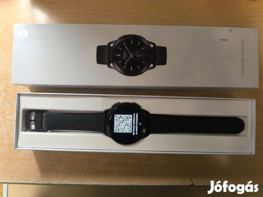 Xiaomi Watch S3 Okosóra Újszerű Fekete Garis !