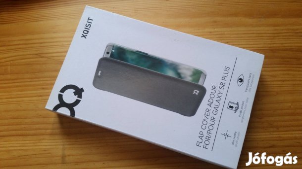 Xqisit Flap Cover Adour a Samsung Galaxy S8 -telefontok, fekete