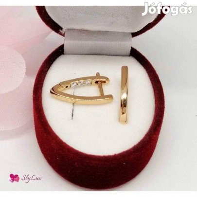 Xuping aranyozott antiallergén fülbevaló, 20 mm (1437)