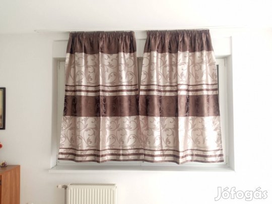 Xxxlutz fényzáró szatén barna sötétítő függöny pár (85 x 165 cm /db )