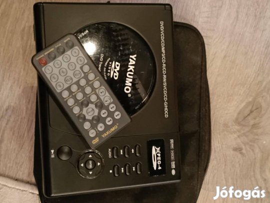 Yakumo márkájú hordozható DVD-lejátszó 12v