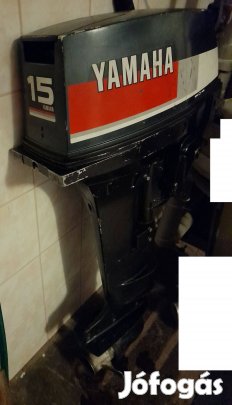 Yamaha 15 LE-s 2 ütemű 2 hengeres, hosszú csizmás csónakmotor