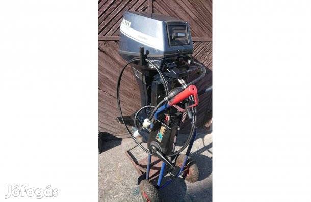 Yamaha 9.9Le. 4 ütemű, hosszú csizmás, távkaros motor