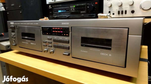 Yamaha Kx-W282 kétkazettás oda-vissza játszó Magnó Deck
