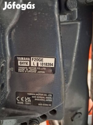 Yamaha f20 gel csónakmotor