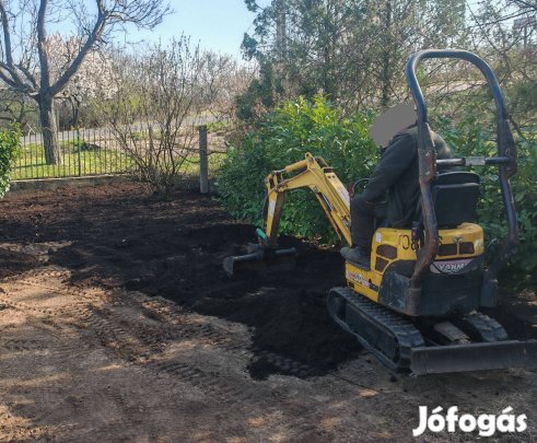 Yanmar SV08 mini kotrógép rakodógép árokásó gép 1t