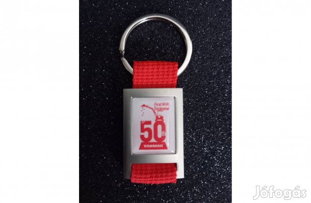 Yanmar fém prémiumkategóriás kulcstartó Jubileumi Kiadás -Eredeti-Orig