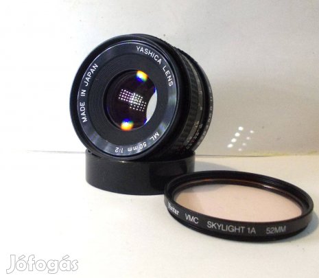 Yashica ML 50 mm f2 objektív ajándék színszűrővel