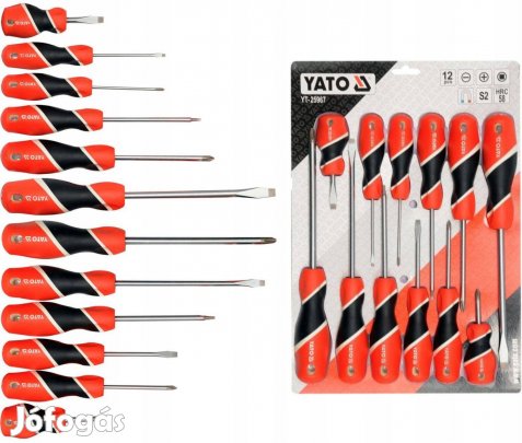 Yato 12 részes mágneses S2 csavarhúzó készlet - Yt-25967