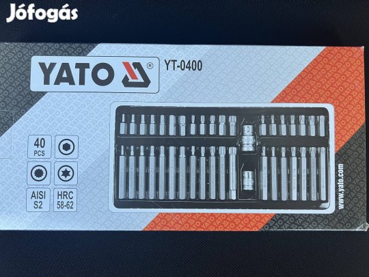 Yato 40 részes imbusz-torx bit készlet 1/2"-3/8"
