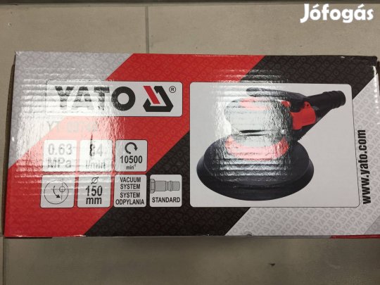 Yato Yt-09740 Pneumatikus excenter csiszoló 1/4" 150mm 84l/perc