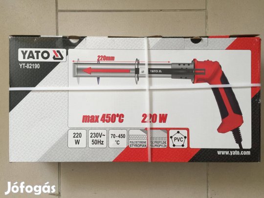 Yato Yt-82190 Elektromos polisztirolvágó hőkés 220mm 70-450°C 220W