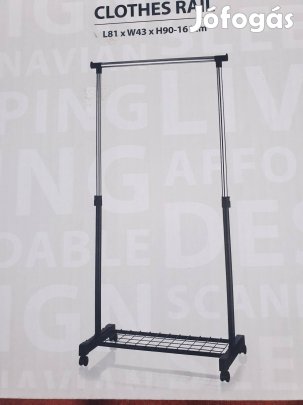 Yesk ruhatartó állvány erős, króm újszerű Xl.ker 