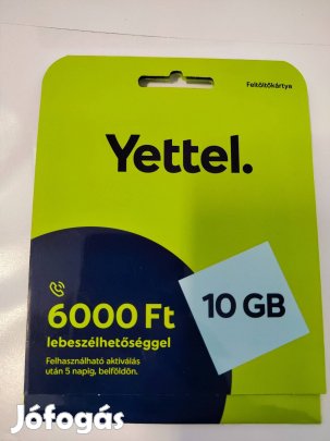 Yettel egyedi hívószám 20 614 1000 bontatlan SIM kártya