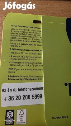 Yettel könyű telefonszám 200.5999.