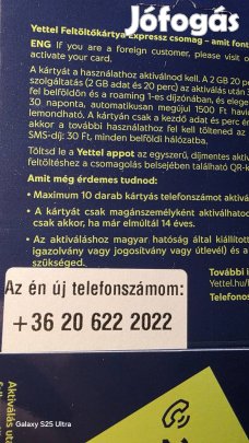 Yettel könyű telefonszám 6222022