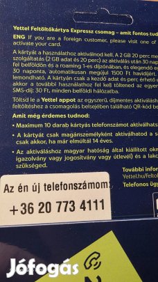 Yettel könyű telefonszám 773.4111.