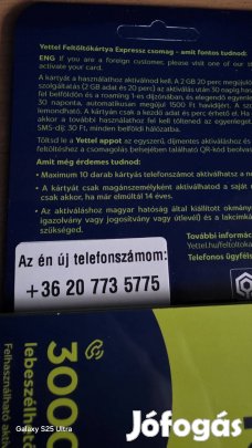 Yettel könyű telefonszám 773.5775.