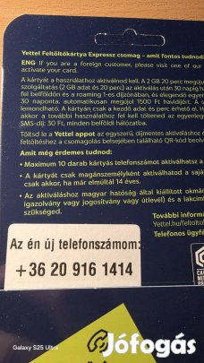 Yettel könyű telefonszám 916.14.14.