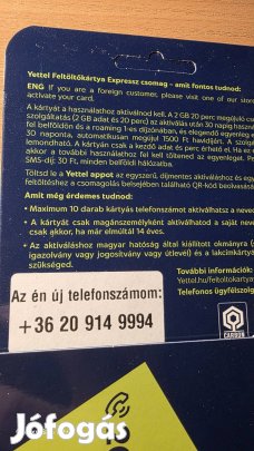 Yettel könyű telefonszám  914.9994.
