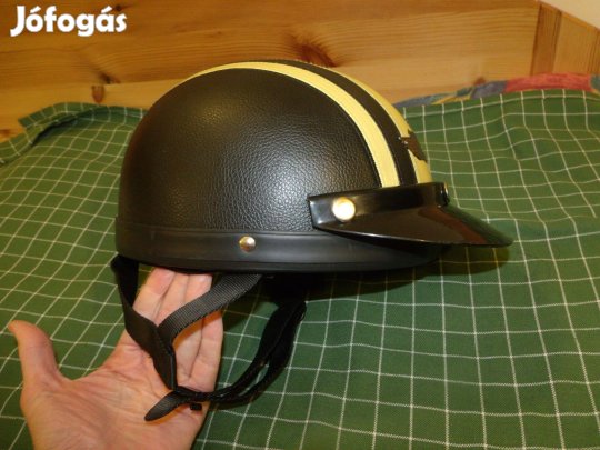 Yohe bőrrel bevont rohambili kobak nyitott bukósisak kb L méret sisak