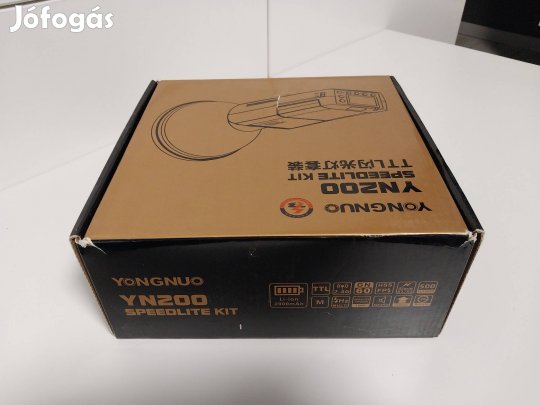 Yongnuo Yn200 Speedlite Kit - 200Ws TTL vaku - új