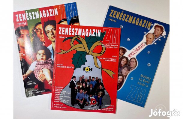 ZM Zenészmagazin (1995-97) 3 db - - - (Csak személyesen!)