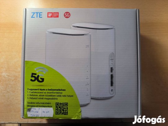 ZTE MC801A 5G Kártyafüggetlen Sim Kártyás Router Új Garanciával !