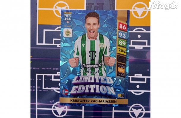 Zachariassen (Ferencváros) Panini Fifa 365 2025 Limited kártya