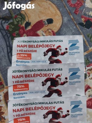 Zalakarosi Fürdőbe fürdőbelépő jegyek eladók 990 Ft-ért